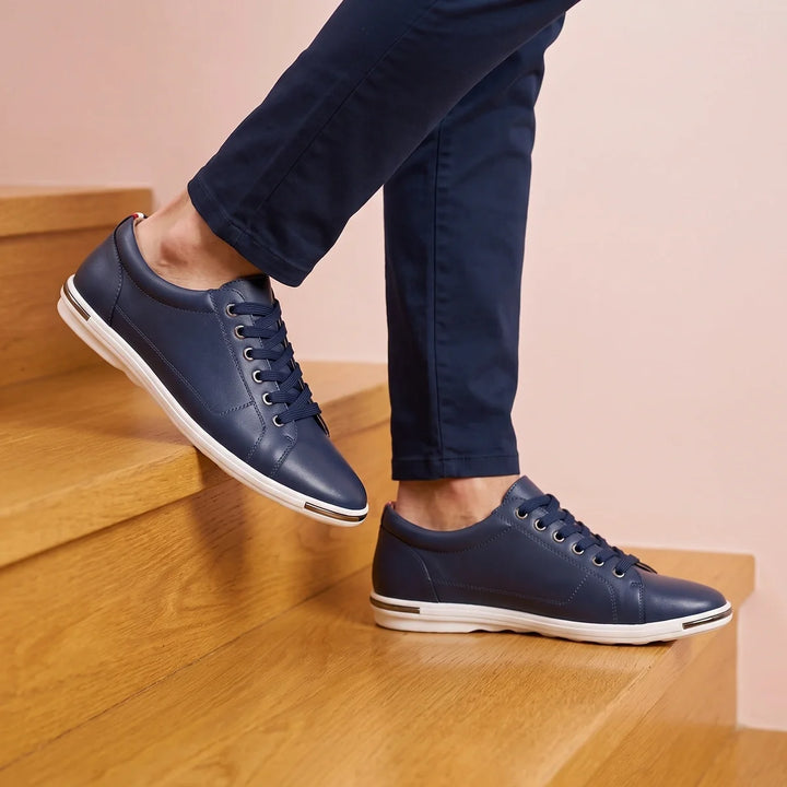 Lave sneakers i ægte læder til herrer