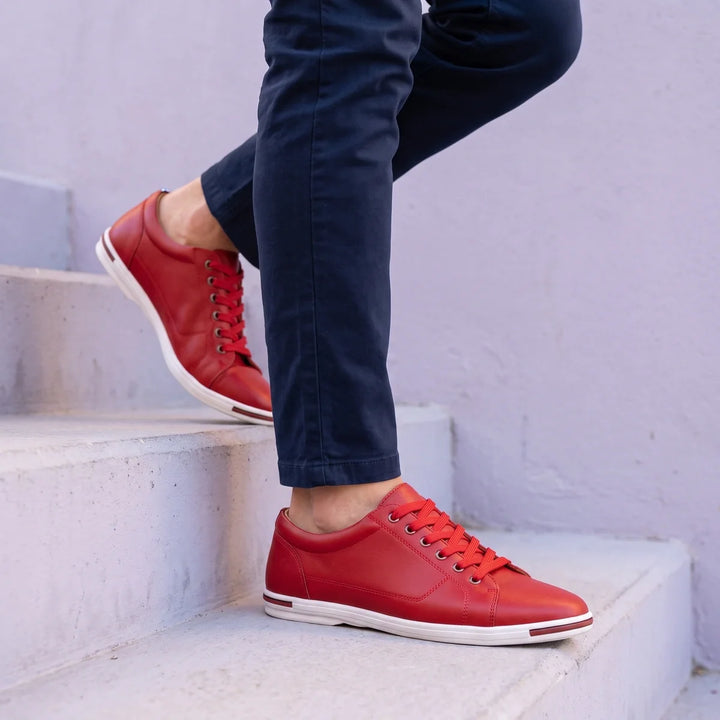 Lave sneakers i ægte læder til herrer