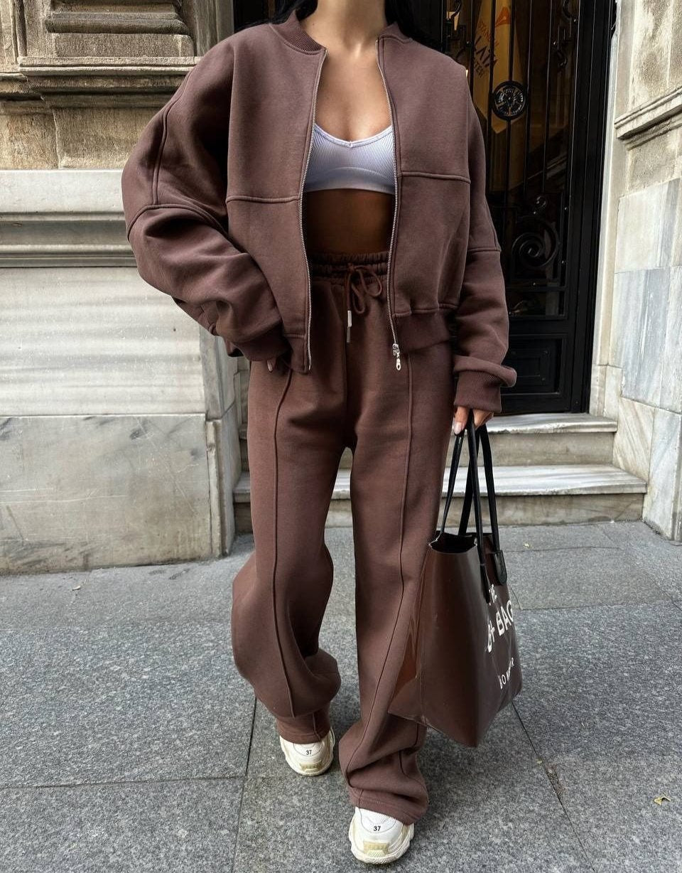 Sophia | Women's Comfortable Lounge-Style Tracksuit for Casual Days-Metro Lane Plaza