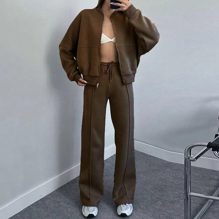 Sophia | Women's Comfortable Lounge-Style Tracksuit for Casual Days-Metro Lane Plaza