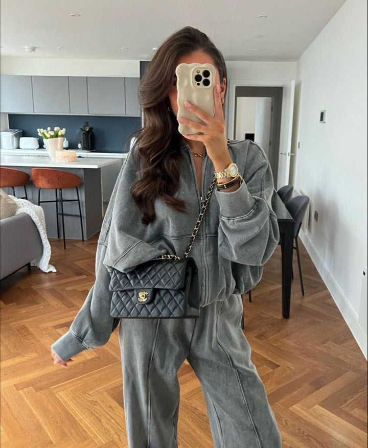 Sophia | Women's Comfortable Lounge-Style Tracksuit for Casual Days-Metro Lane Plaza