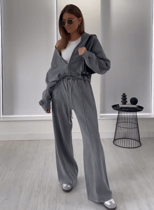 Sophia | Women's Comfortable Lounge-Style Tracksuit for Casual Days-Metro Lane Plaza