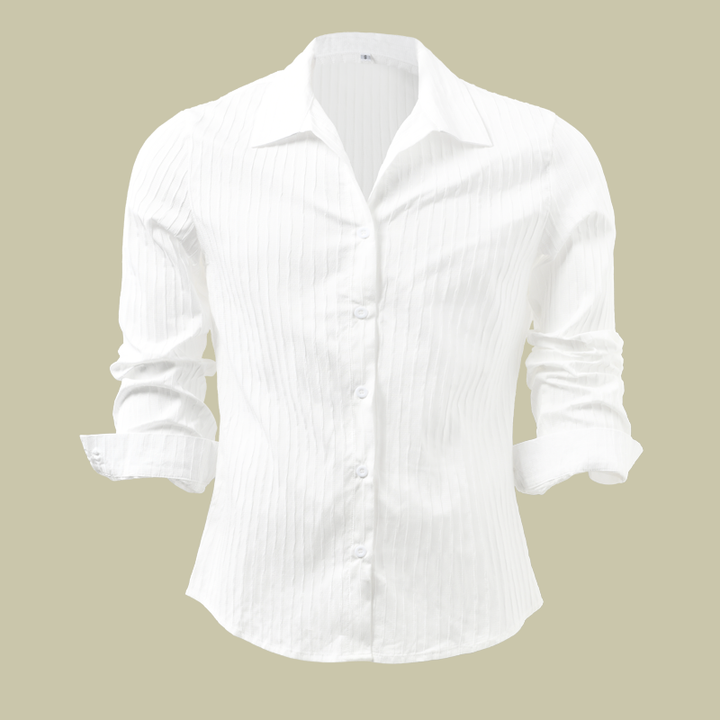 Men's Slim Fit Button-Down Dress Shirt