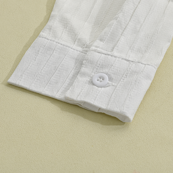 Men's Slim Fit Button-Down Dress Shirt