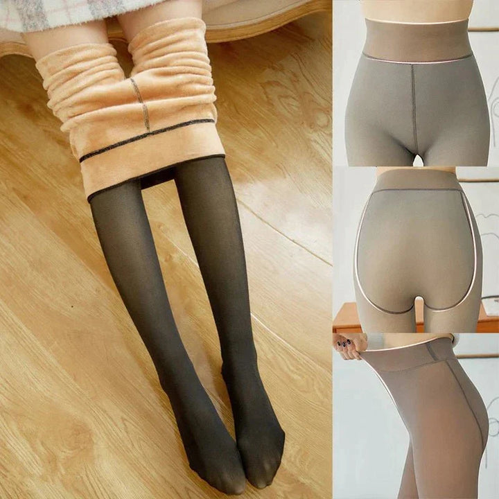 Gail | Women's Fleece Winter Tights for Comfort and Warmth-Metro Lane Plaza