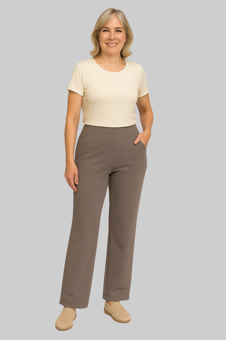 Lia | Women's Comfortable Stretch Trousers with Soft Fabric-Metro Lane Plaza