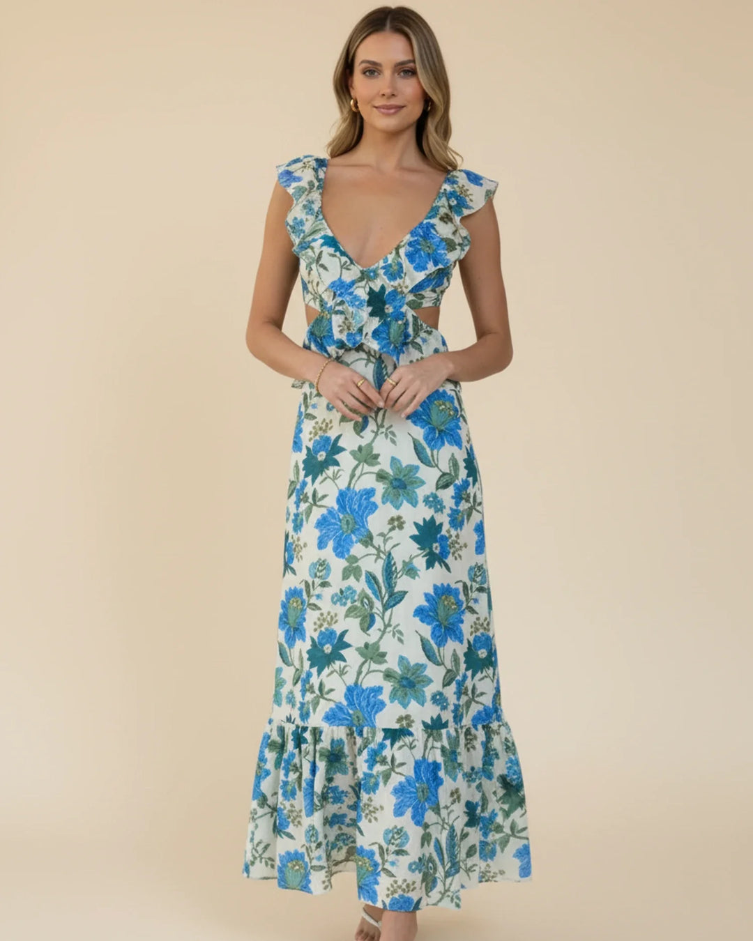 Floral Maxi Dress for Women | Elegant Summer Style-Metro Lane Plaza