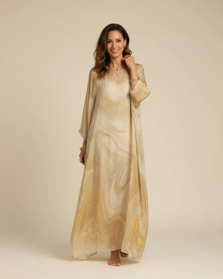 Elegant Women's Long Sleeve Maxi Dress for Any Occasion-Metro Lane Plaza