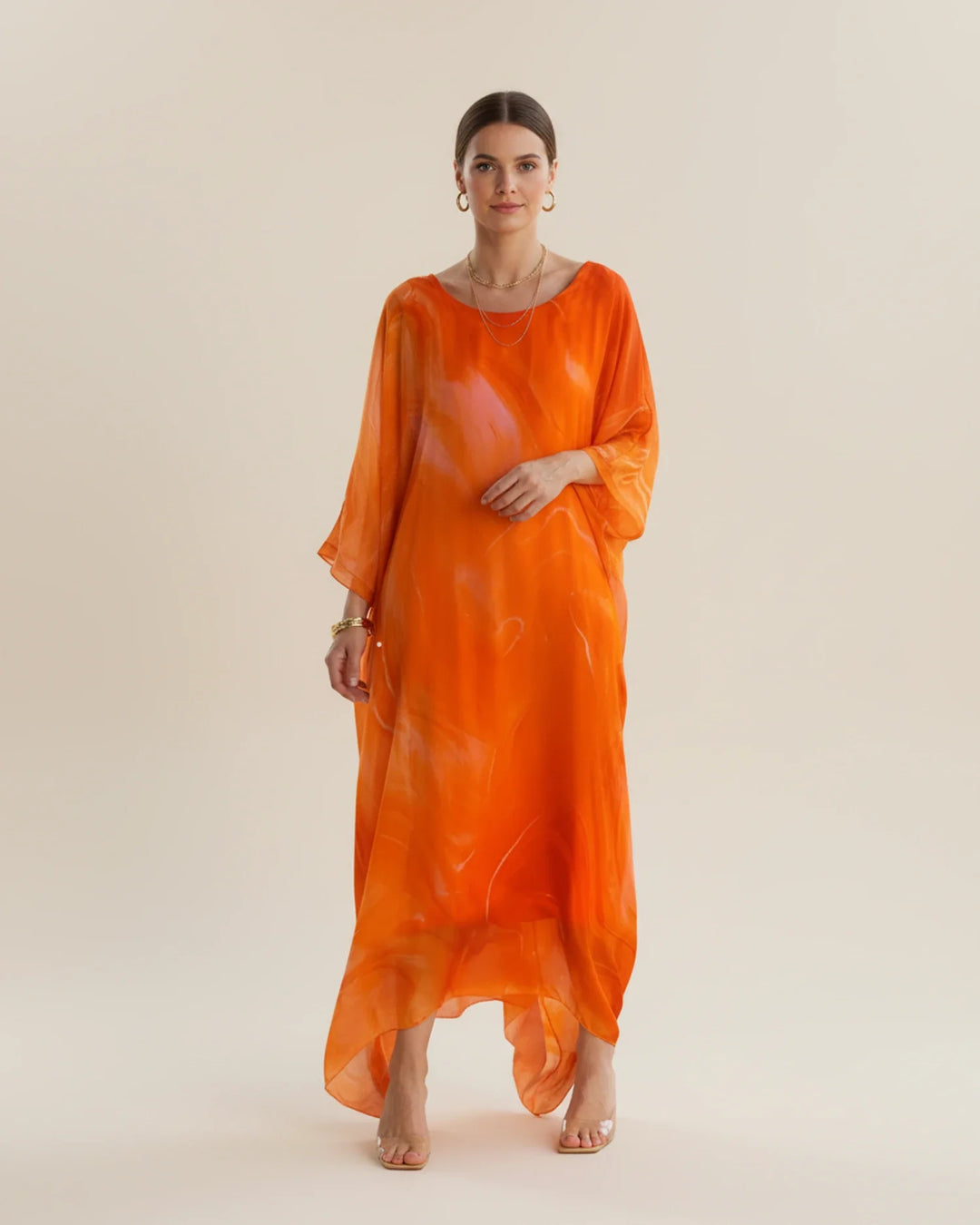 Elegant Women's Long Sleeve Maxi Dress for Any Occasion-Metro Lane Plaza