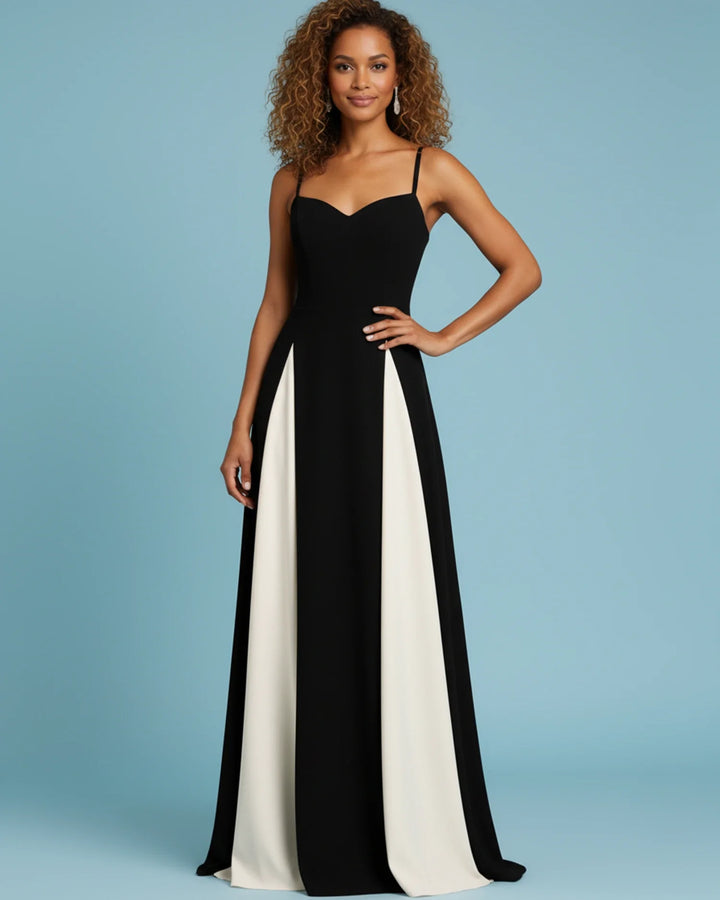 Elegant Women's Sweetheart Neckline Maxi Dress for Any Occasion-Metro Lane Plaza