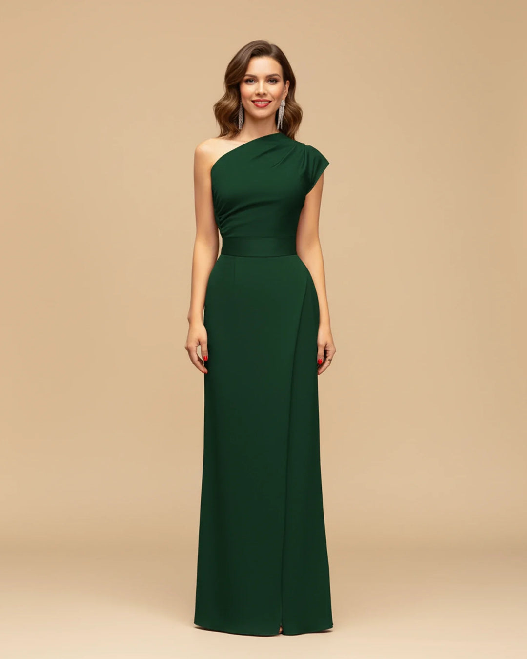 Elegant Women's Slit Wrap Maxi Dress for Stylish Occasions-Metro Lane Plaza
