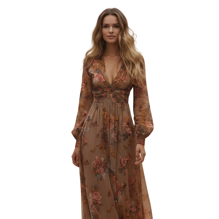Boho Maxi Dress for Women | Embroidered Style-Metro Lane Plaza