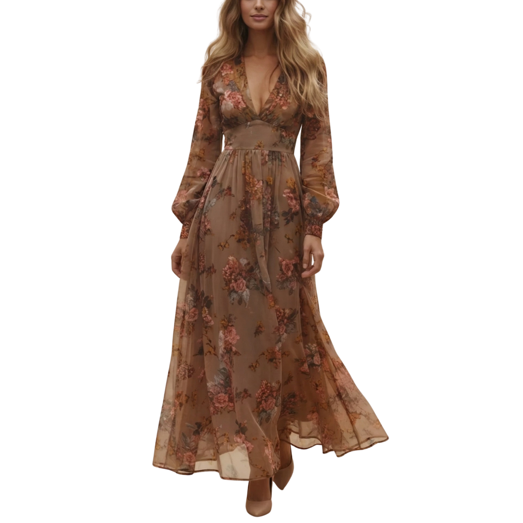 Boho Maxi Dress for Women | Embroidered Style-Metro Lane Plaza