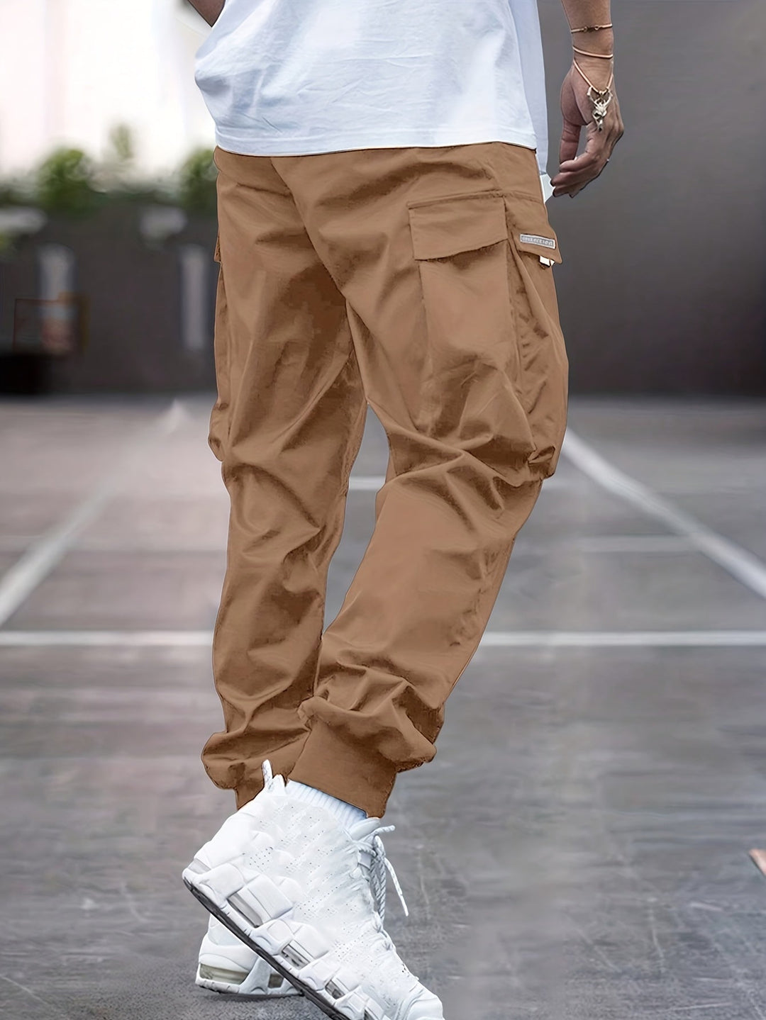 Wyatt | Men's Casual Drawstring Cargo Pants-Metro Lane Plaza
