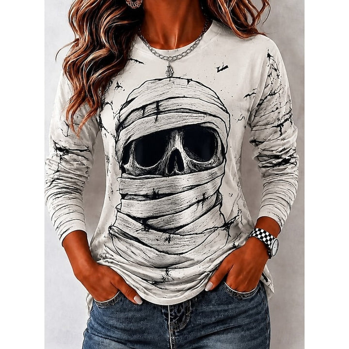 Halloween Skull Long Sleeve Shirt