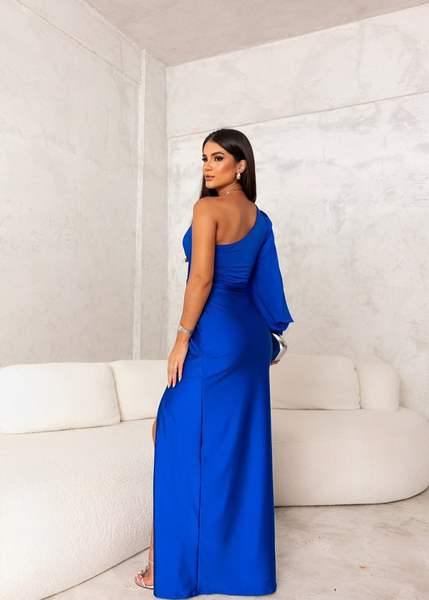 Mia | Women's One-Shoulder Maxi Dress-Metro Lane Plaza