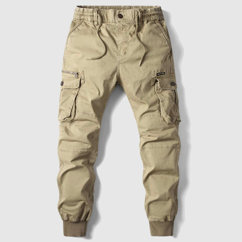 Zachary | Men's Slim-Fit Cargo Jogger Trousers-Metro Lane Plaza