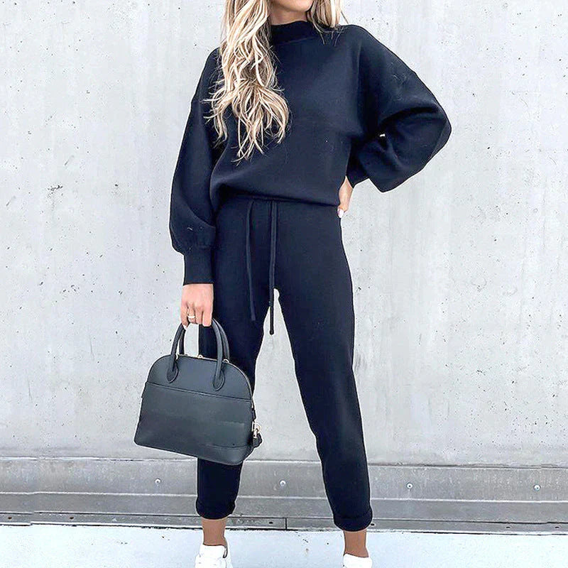 Heleen | Women's Comfortable High Waist Loungewear Set-Metro Lane Plaza