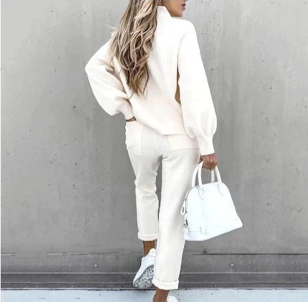 Emily | Women's Relaxed Fit Loungewear Set - Soft 2-Piece Outfit-Metro Lane Plaza