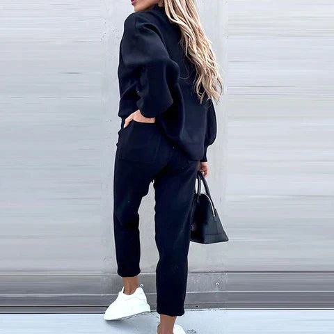 Women's Cozy Autumn Loungewear Set-Metro Lane Plaza